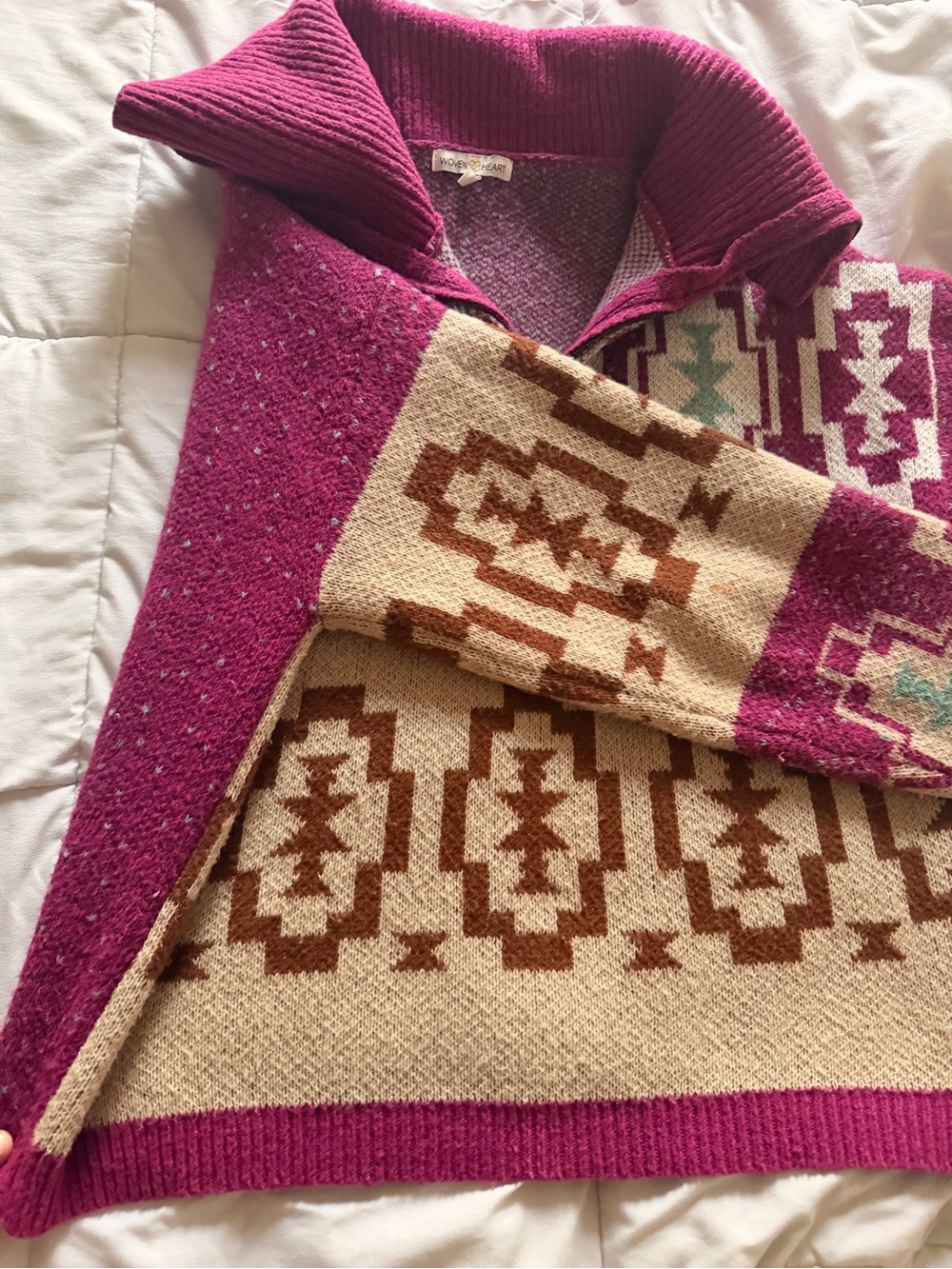 Pink Ribbed Knit Pullover - Picture 2 of 4